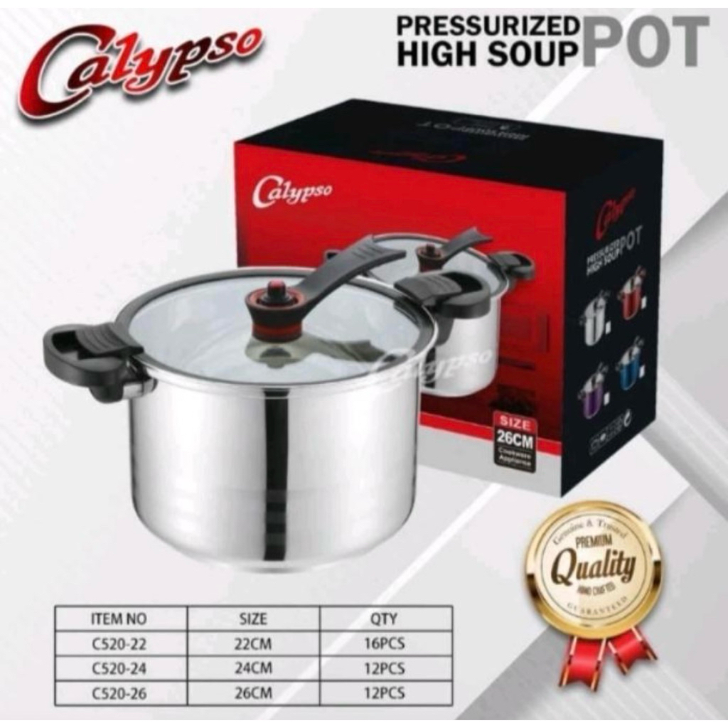Panci Presto Calypso Presusurized Stainless Steel