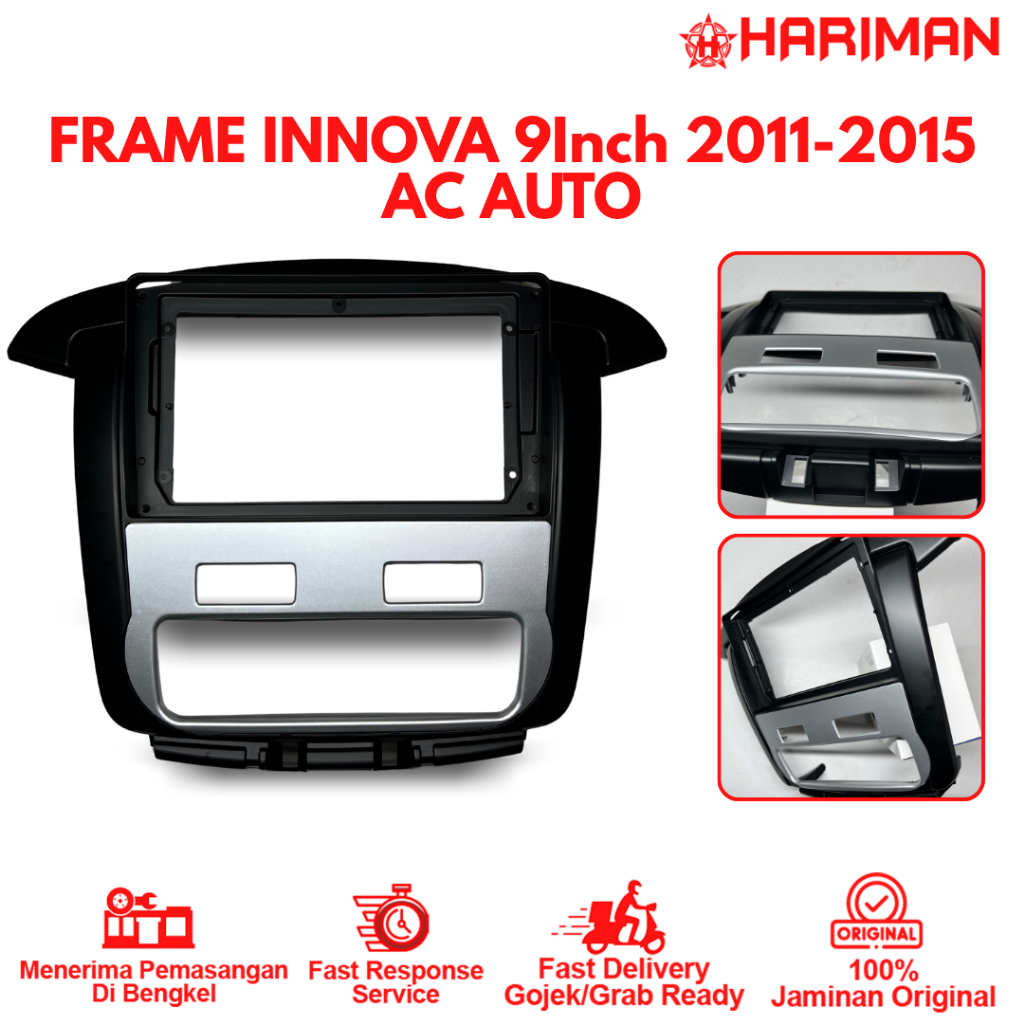 Frame Head Unit Android 9 Inch Innova 2011-2015