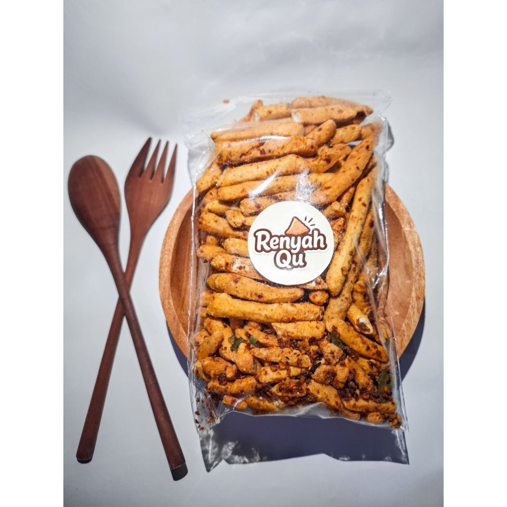 

[RenyahQu)] Basreng Pedas Daun Jeruk - Berat bersih 200gr