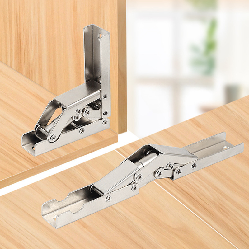 Engsel Lipat Bracket Dudukan Penyangga Rak Meja Lipat Kayu 90 Derajat Serbaguna