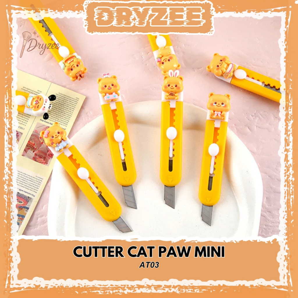 

Cutter Cat Paw Mini Cutter Aesthetic Pisau Pemotong Kertas - AT03
