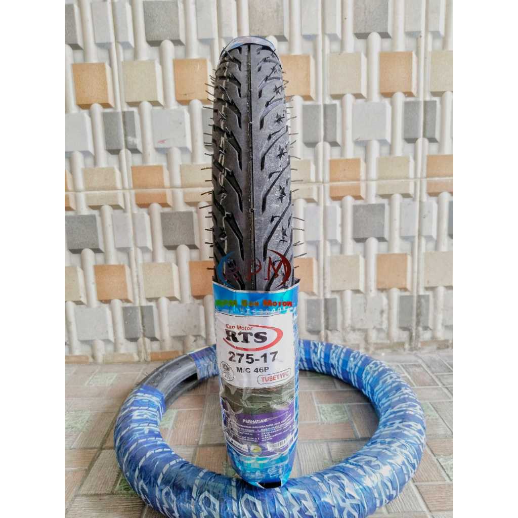 ban rts 275-17 ring 17 tubetype untuk ban motor bebek motif bintang