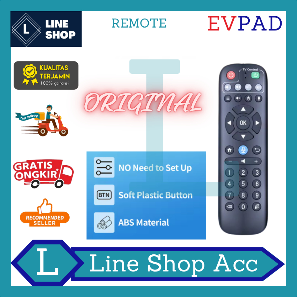 Remote EVPAD Android Tv Box EVPAD P & EVPAD S Remote Evpad Original