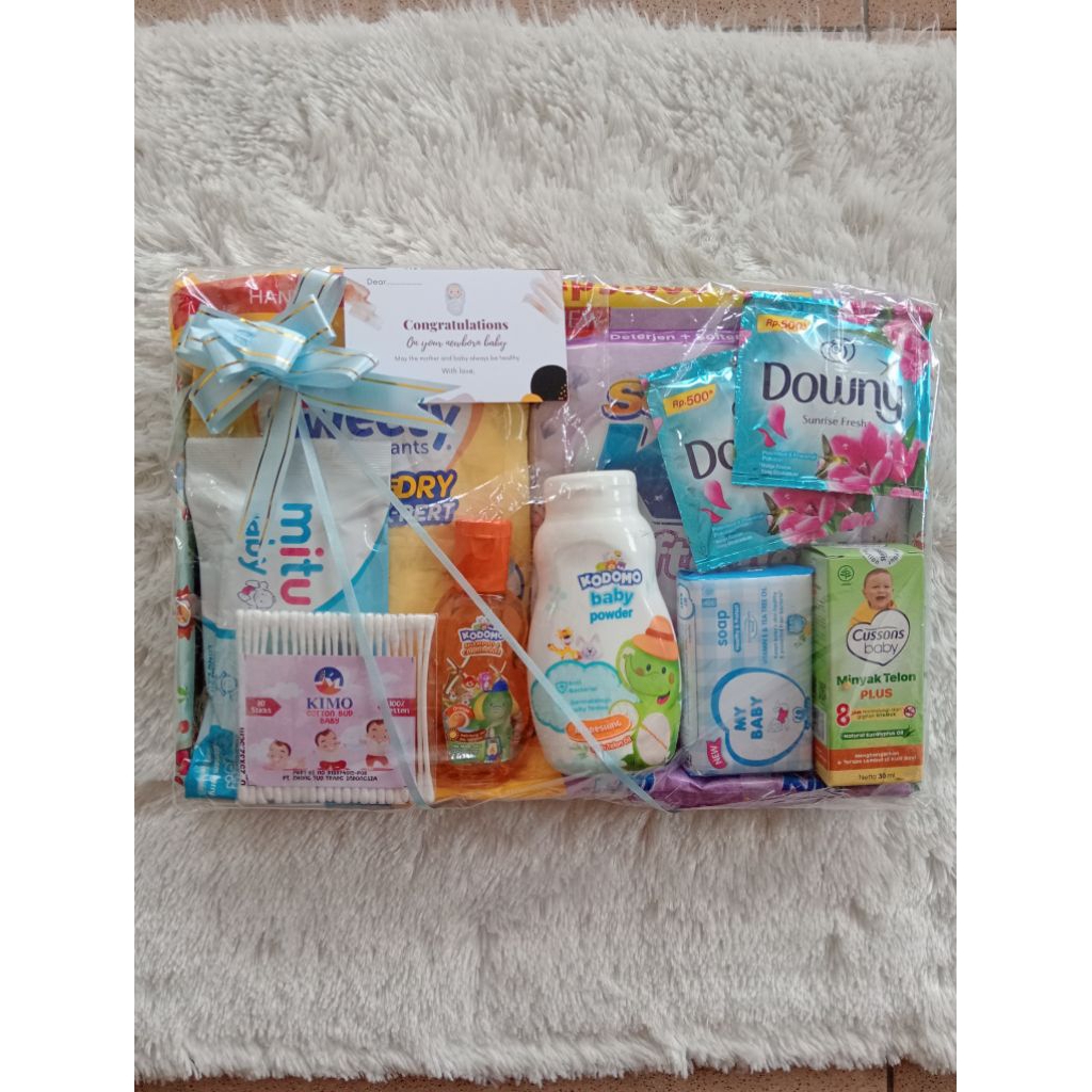 Parcel Baby Newborn Paket Mandi Lengkap Kado Gift Hampers Jenguk Bayi N44