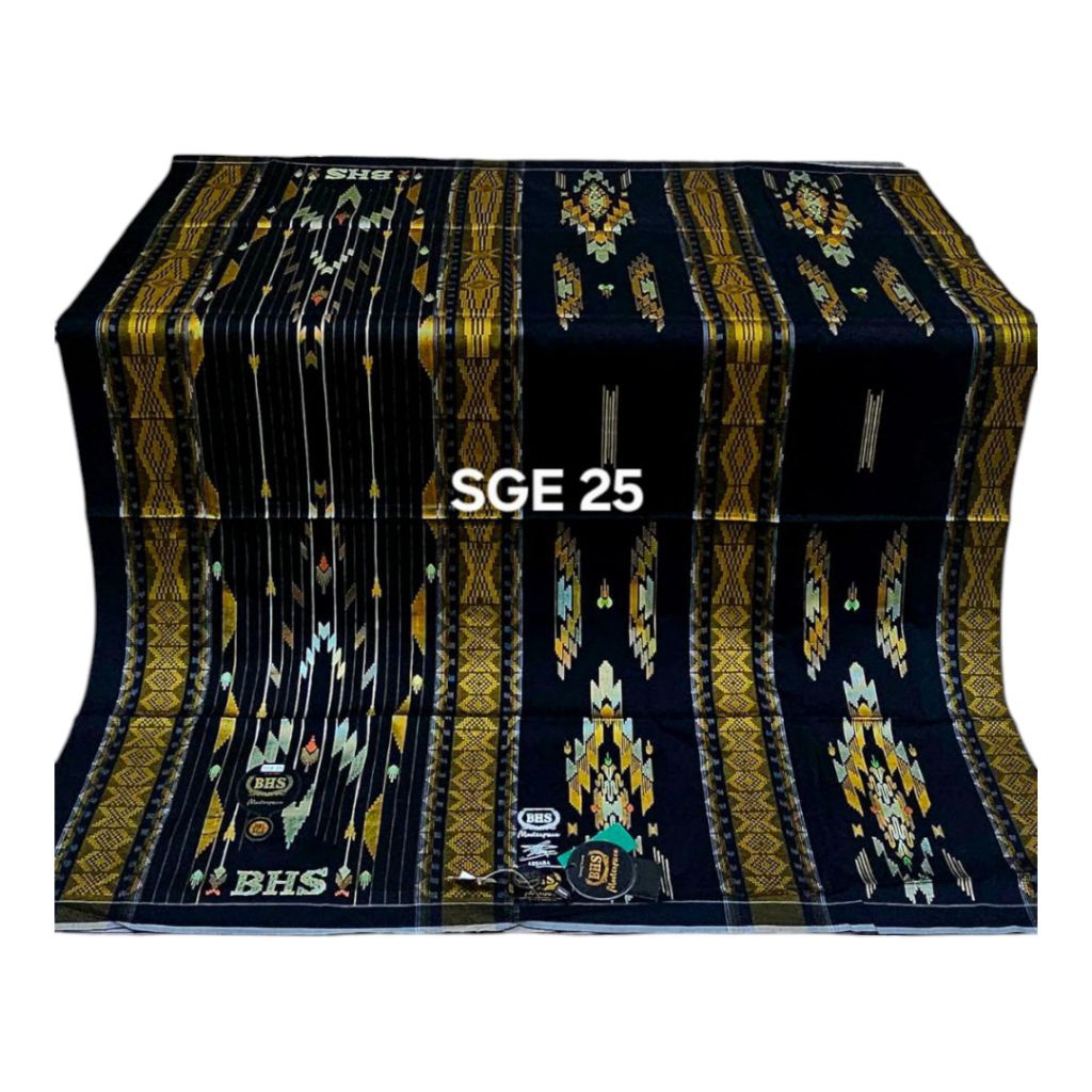 PUSAT SARUNG PRIA BHS MASTERPIECE SGE HITAM GOLD BLACK SERIES ORIGINAL