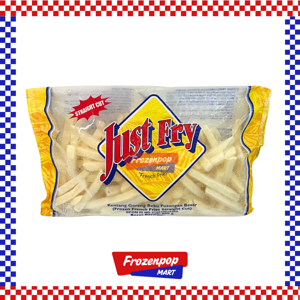 

Just Fry Straight Cut French Fries 900gr / Just Fry Kentang Goreng Frozen 900gr [INSTANT MALANG]