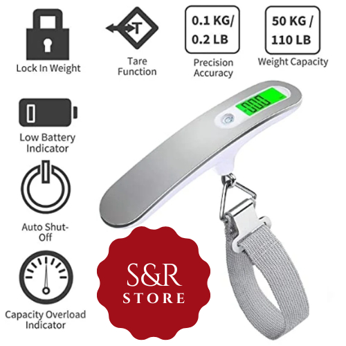 Timbangan Koper Digital Electronic V1 & V2  Luggage Scale Traveling Gantung Max 50 Kg TKD-1