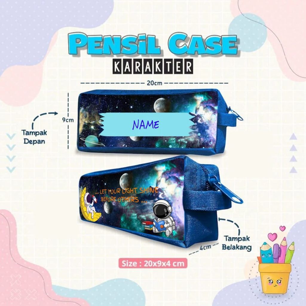 

Tempat Pensil Custom Gambar [Free Desain] bisa 1 pcs
