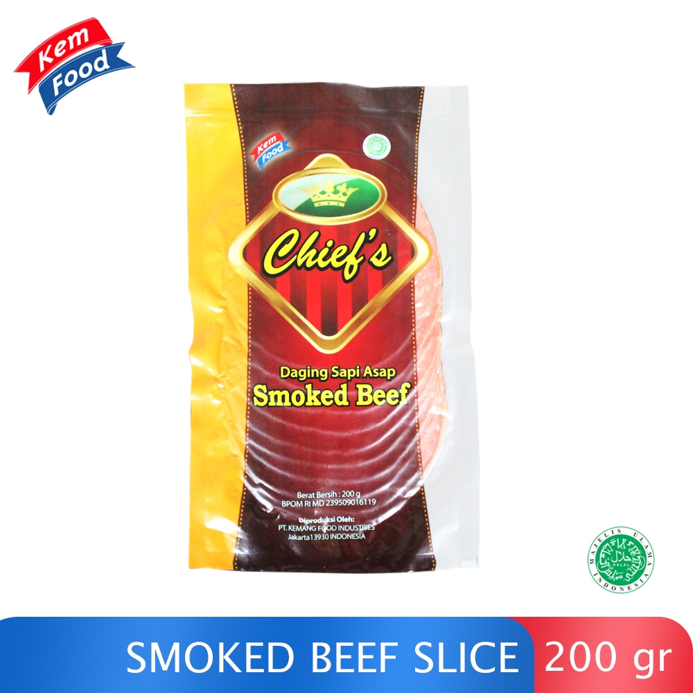 

Chief Smoked Beef - Daging Sapi Asap Slice 200 gr