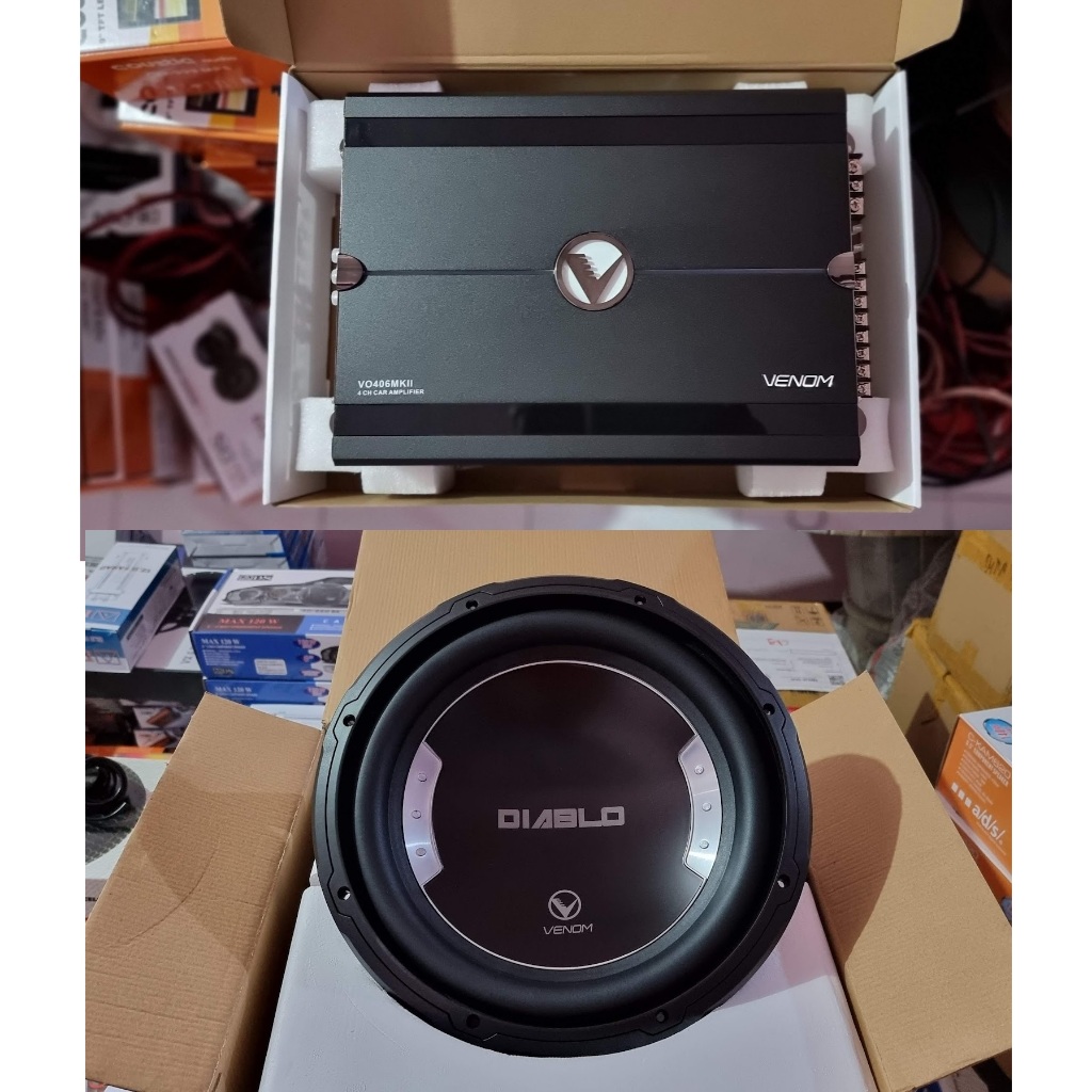 PAKETAN AUDIO POWER DAN SUBWOOFER VENOM DIABLO