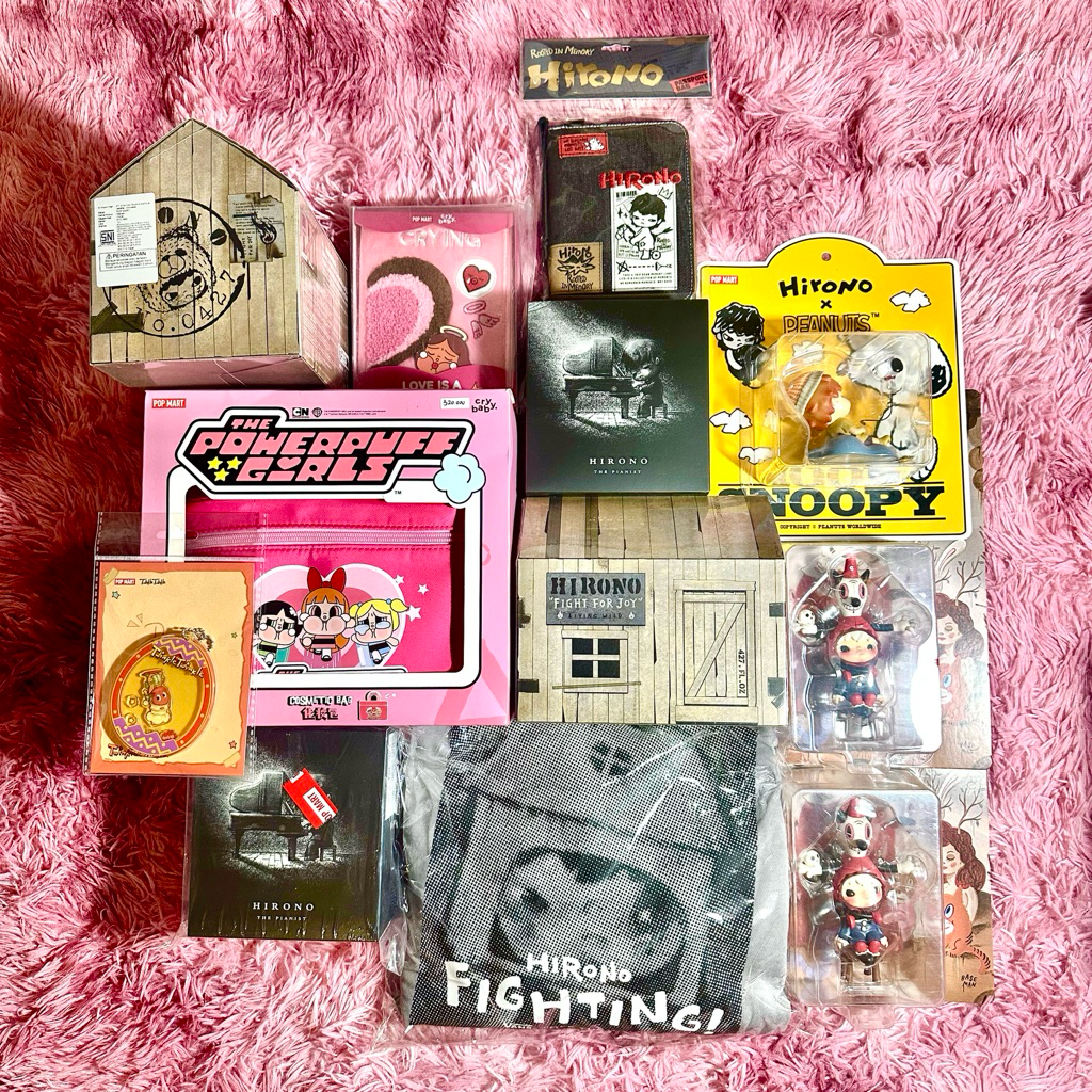 POPMART BLISTER | HIRONO THE PIANIST, HIRONO PASSPORT BAG, HIRONO X BASEMAN, HIRONO X PEANUTS SNOOPY