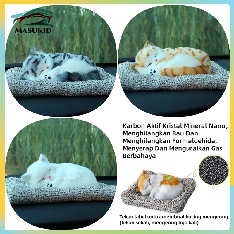 PROMO HIASAN DASHBOARD MOBIL / AKSESORIS MOBIL LUCU DAN UNIK / BONEKA KUCING BONEKA ARANG BAMBU /