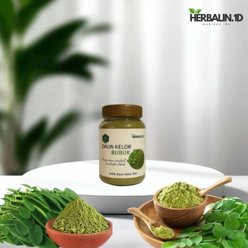 

Daun Kelor Moringa Bubuk Organik 150 Gr Premium Asli Organik Serbuk Kelor Powder Herbal