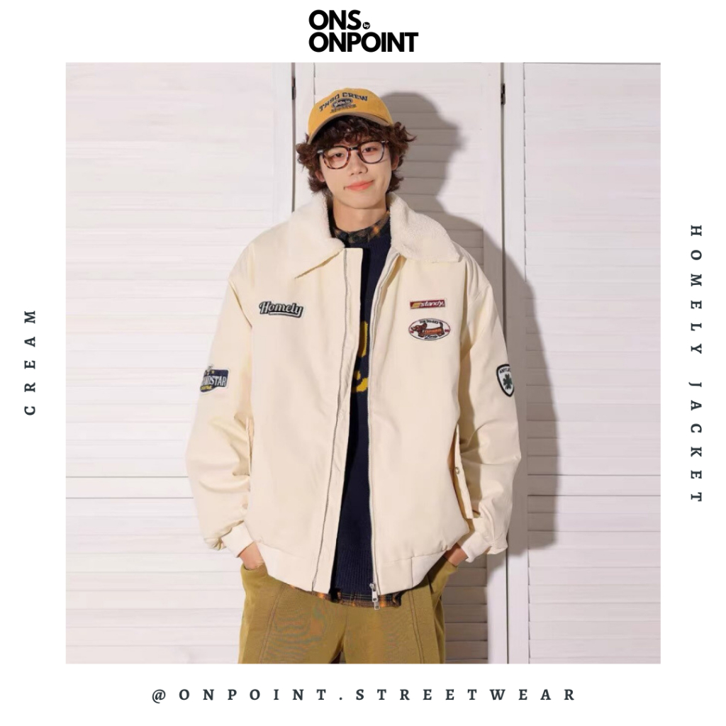 [ONS BY ONPOINT] Homely Jacket - jaket pria jaket varsity pria leather jacket baseball jaket varsity