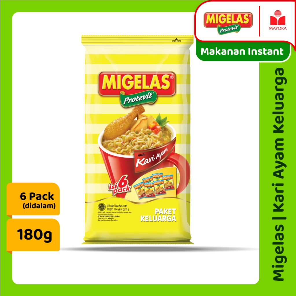 

Migelas Kari Ayam Paket Keluarga 6 Sachets