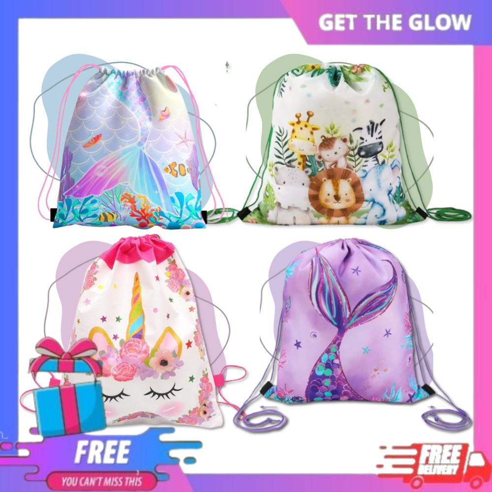 

Tas Ransel Serut Goodie Bag Permen 1pc Hadiah Tas Serut Goodie Untuk Hadiah Perlengkapan Pesta Ulang Tahun