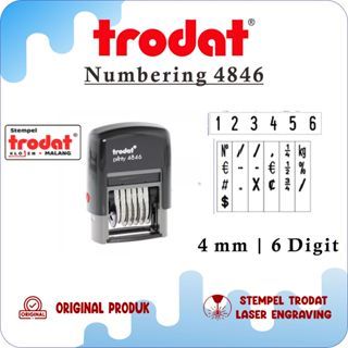 

Trodat 4846 numbering otomatis