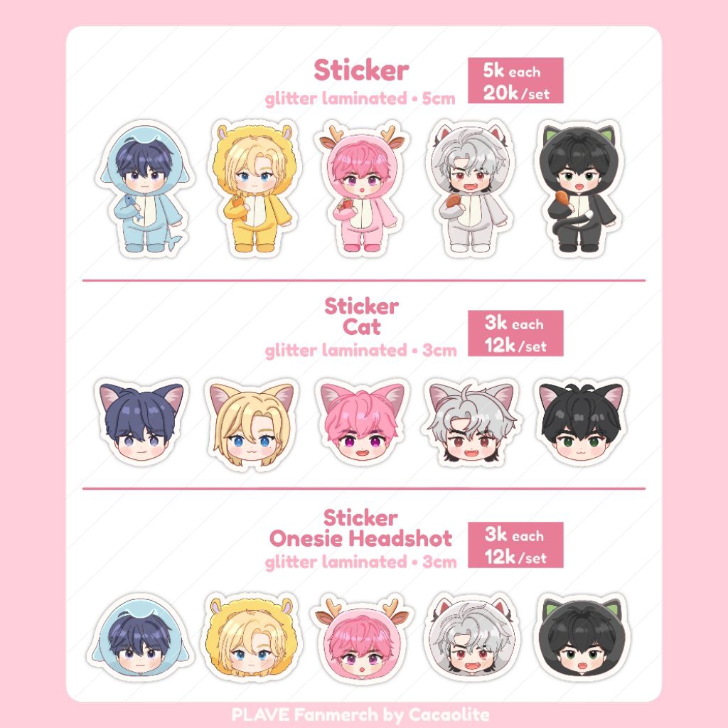 

[Ready Stock] PLAVE Fanmerch Sticker