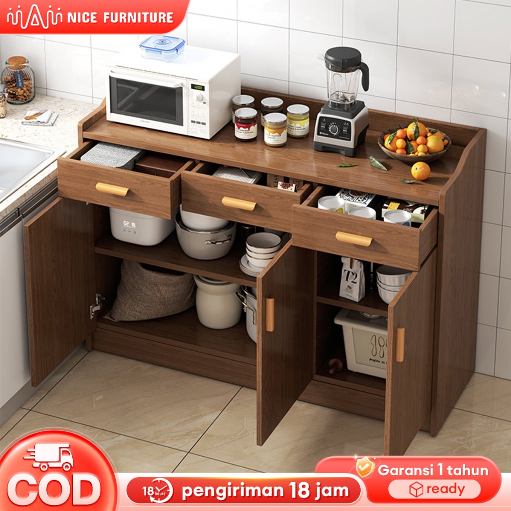 Lemari Dapur Lemari Dapur Minimalis Rak Dapur Kayu Rak Dapur Rak Penyimpanan Dapur Rak Piring