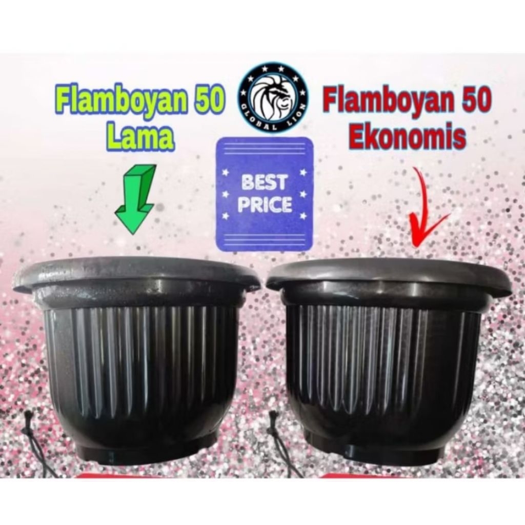 Berkahbaroka28 Pot Plastik Ukuran Besar 50 Cm
