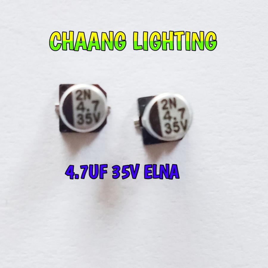ELCO SMD 4.7UF 35V ELCO ALUMUNIUM 4.7UF 35V ELNA ELKO 4,7UF 35V KAPASITOR 4.7UF 35VOLT KAPASITOR ELK