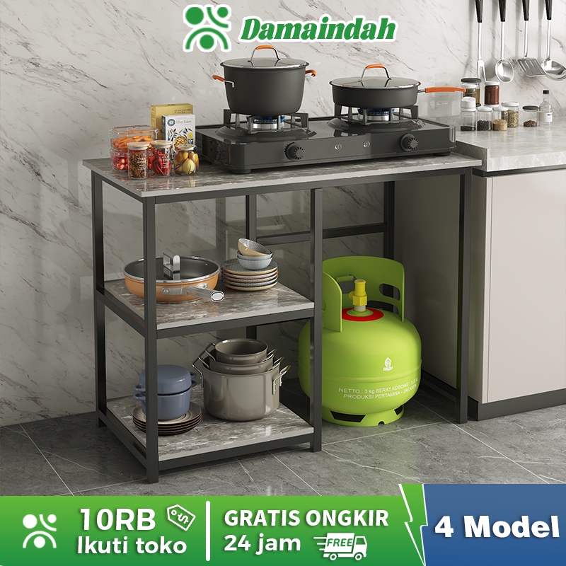 Damaindah Meja Kompor 2 Tungku / Rak Kompor 2 Tungku / Meja Kompor / Rak Kompor / Minimalis / Modern