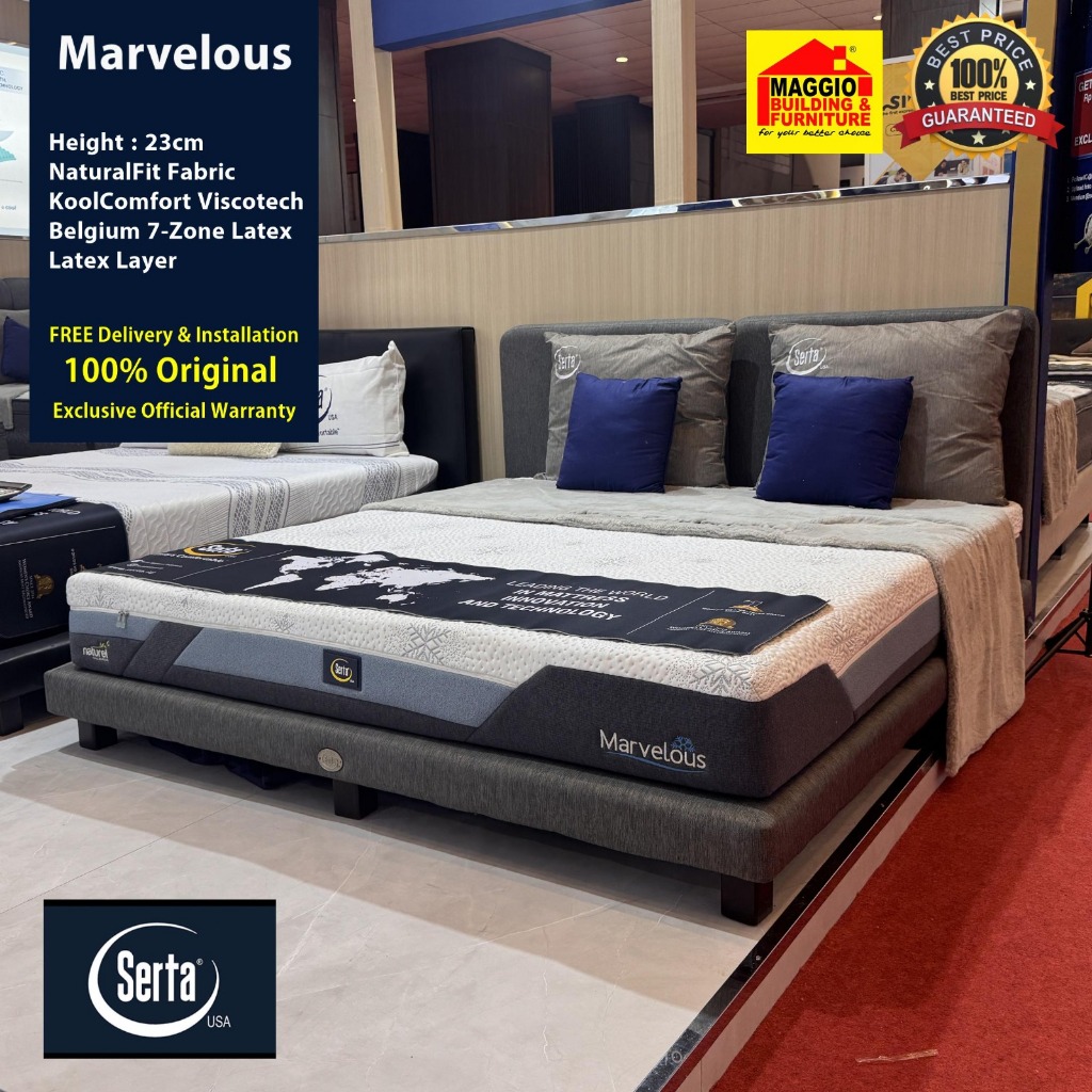 Kasur Full Latex - Kasur Serta - Marvelous - Serta