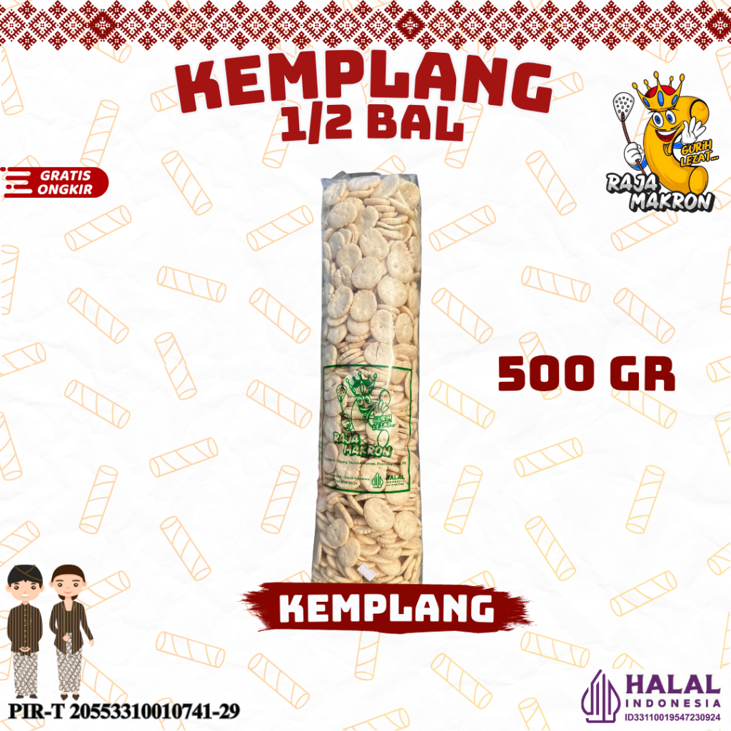 

KEMPLANG UDANG IKAN KRUPUK 500GR snack camilan krupuk