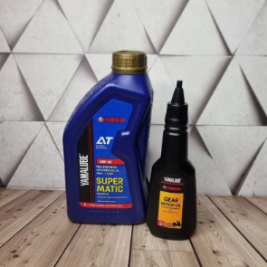 PAKET OLI YAMALUBE SUPER MATIC + YAMALUBE GEAR OIL 150 ML