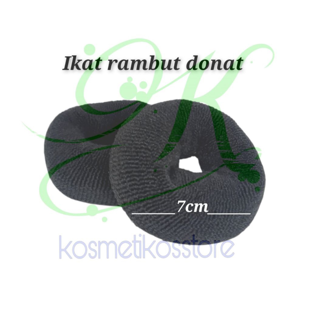 Karet Donat Hitam / Ikat Rambut Donat