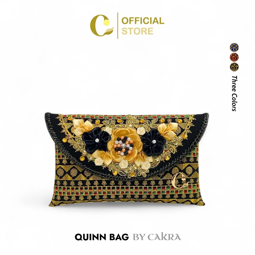Cakra Official - Tas Wanita QUINN Bag Clutch Wanita Premium Tas Pesta Wanita Tas Tapis Tas Selempang