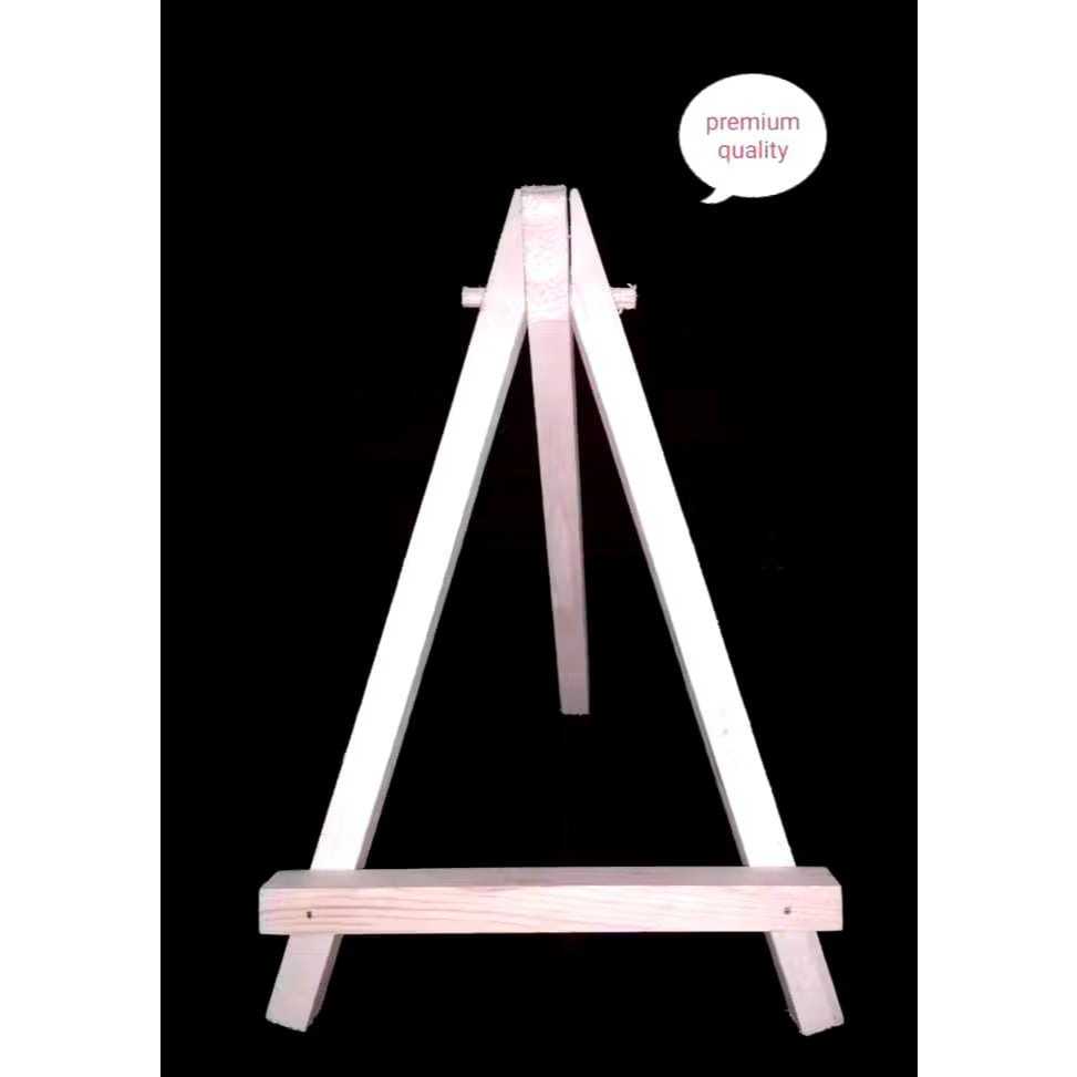 

Mini easel tripod kayu kecil stand foto, stand handphone, stand menu ukuran lebar 10cm tinggi 15cm