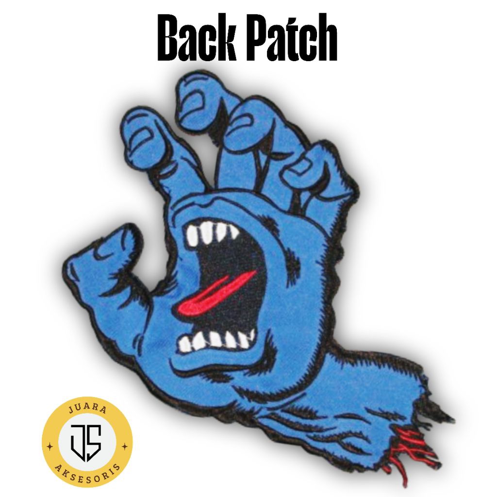 Patch Bordir Emblem Santa Crzz Back Patch Bordir Akaesoris Emblem Punggung Patch Bordir Besar