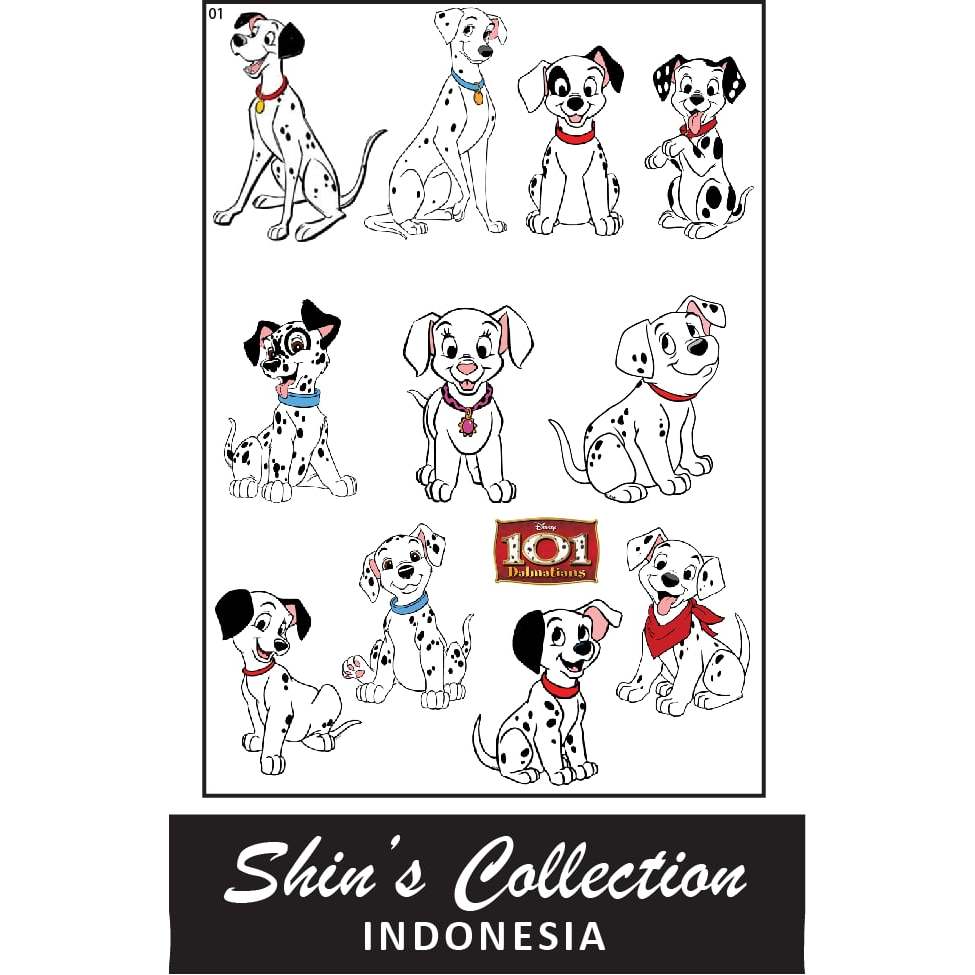 

Sticker stiker 101 Dalmatians Disney 1 pc