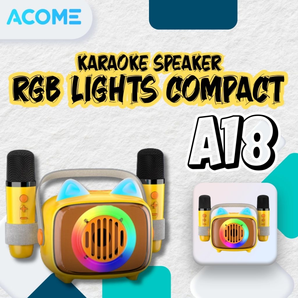 ACOME A18 KARAOKE BLUETOOTH SPEAKER High-quality Sound 10W