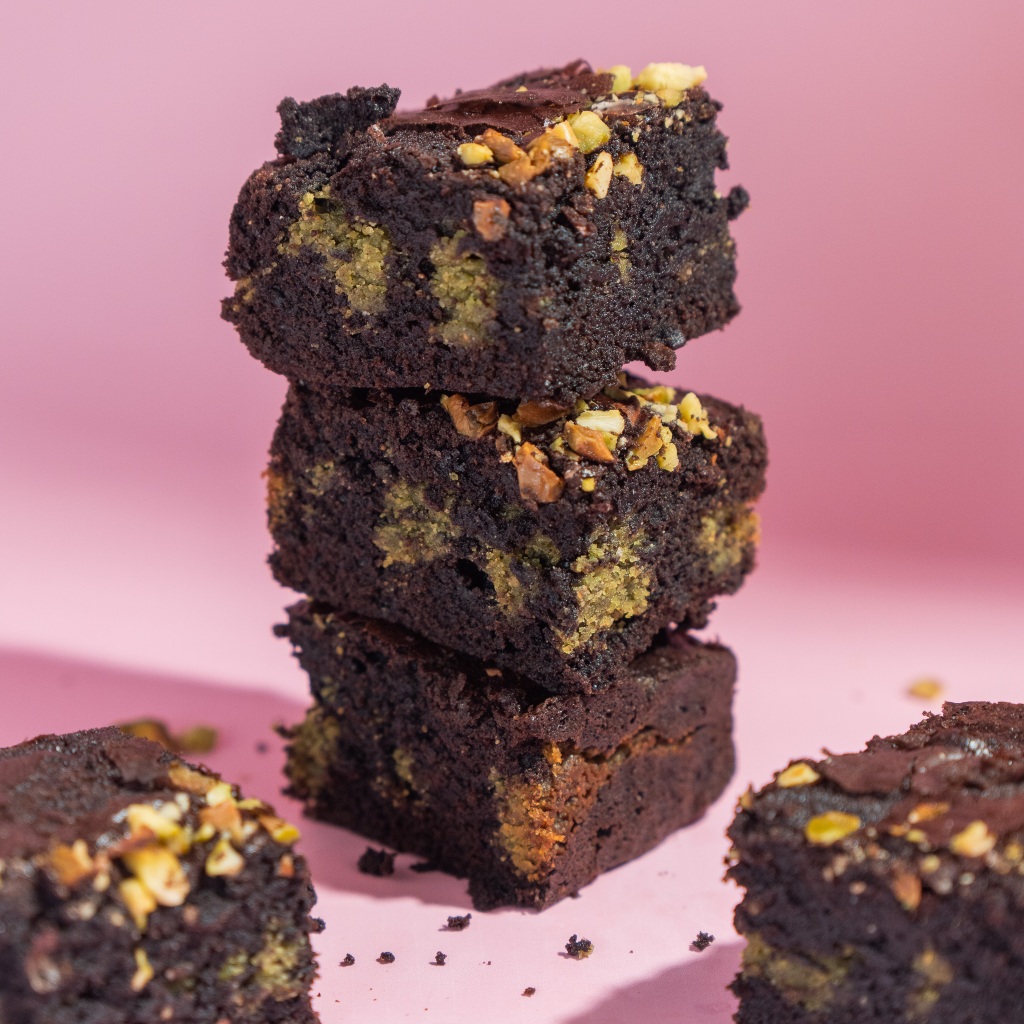 

Pistachio Fudgy Brownie - Twisted Sisters