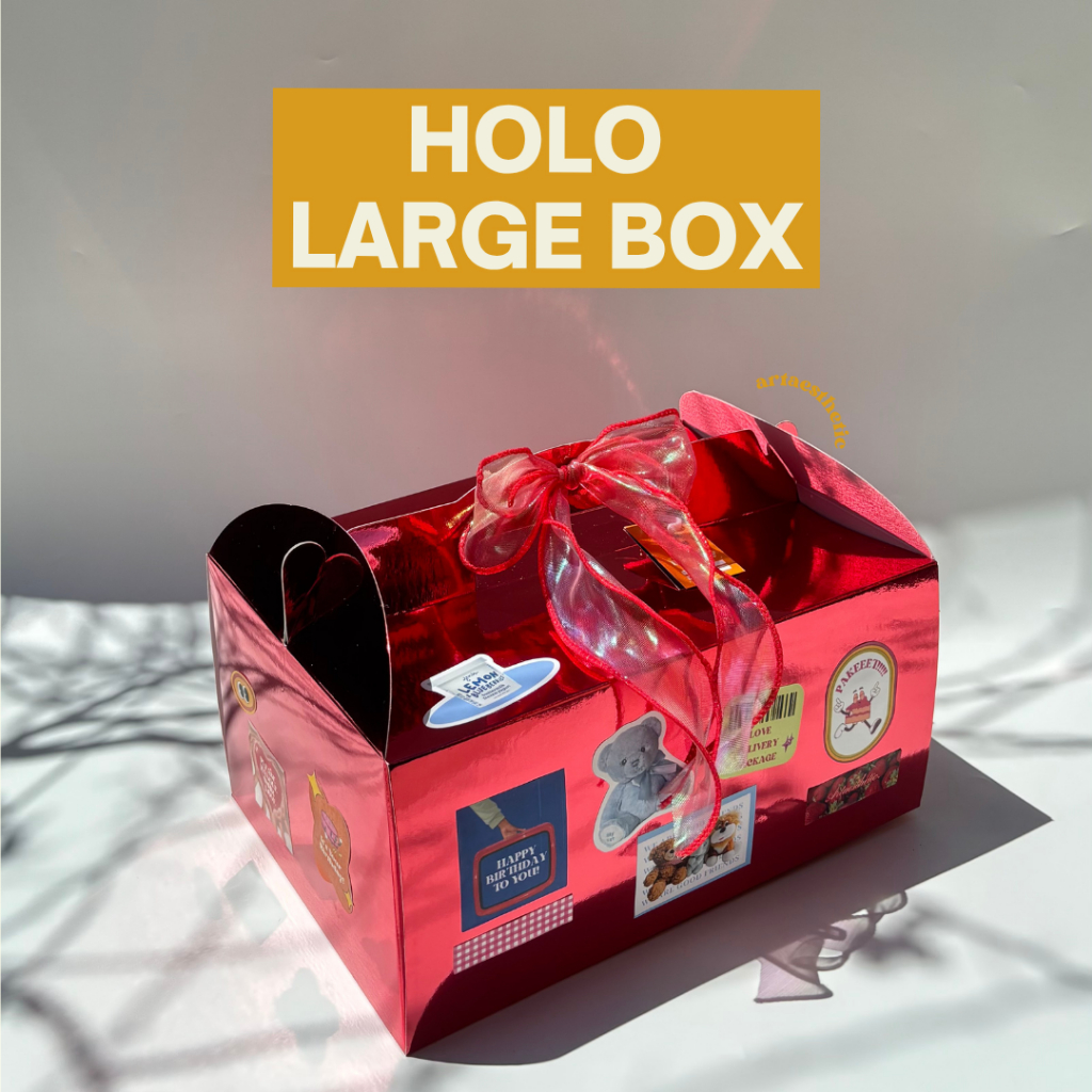 

[HOLOGRAM LARGE BOX] Giftbox | Gablebox | Kado | Hadiah | Birthday | Graduation | Anniversary | Universal by artaesthetic