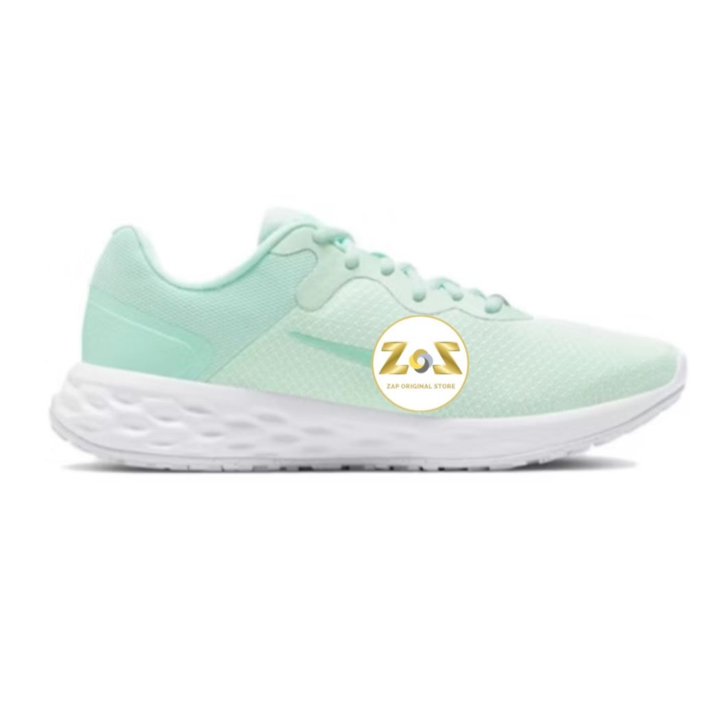 Sepatu Lari Wanita Revolution 6 Next Nature Green white  DC3729-3OO