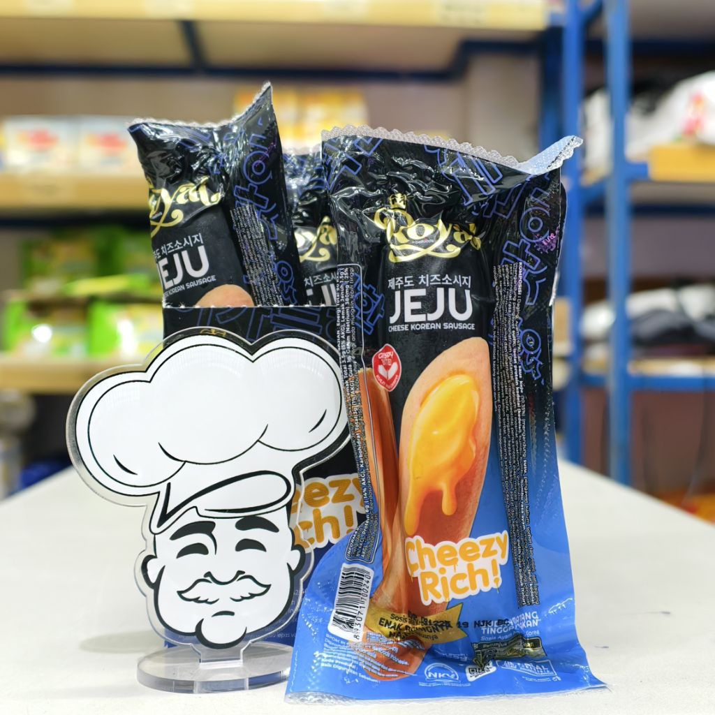 

Sosis Royal Jeju Cheezy Rich Sausage Single / Sosis Keju Royal / Sosis Siap Makan Royal