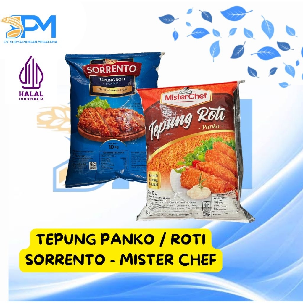 

TEPUNG ROTI / PANKO SORRENTO - MISTER CHEF 10 KG