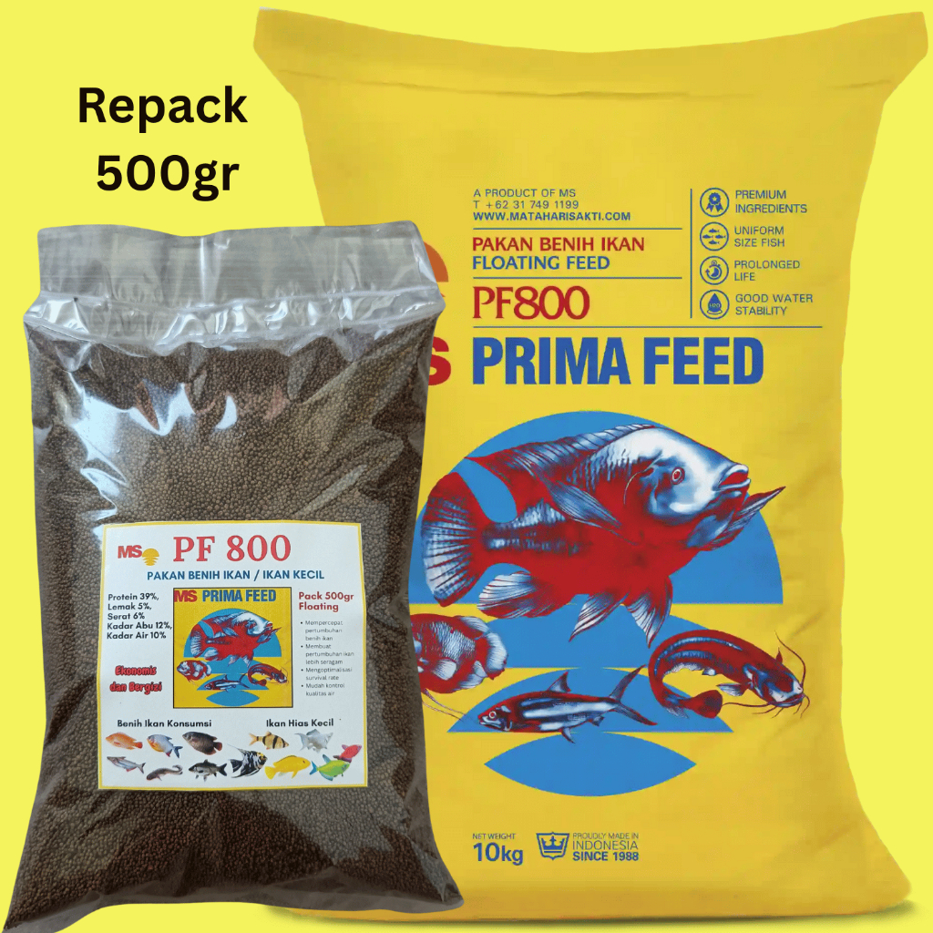 Pelet Prima Feed PF800 repack 500gr