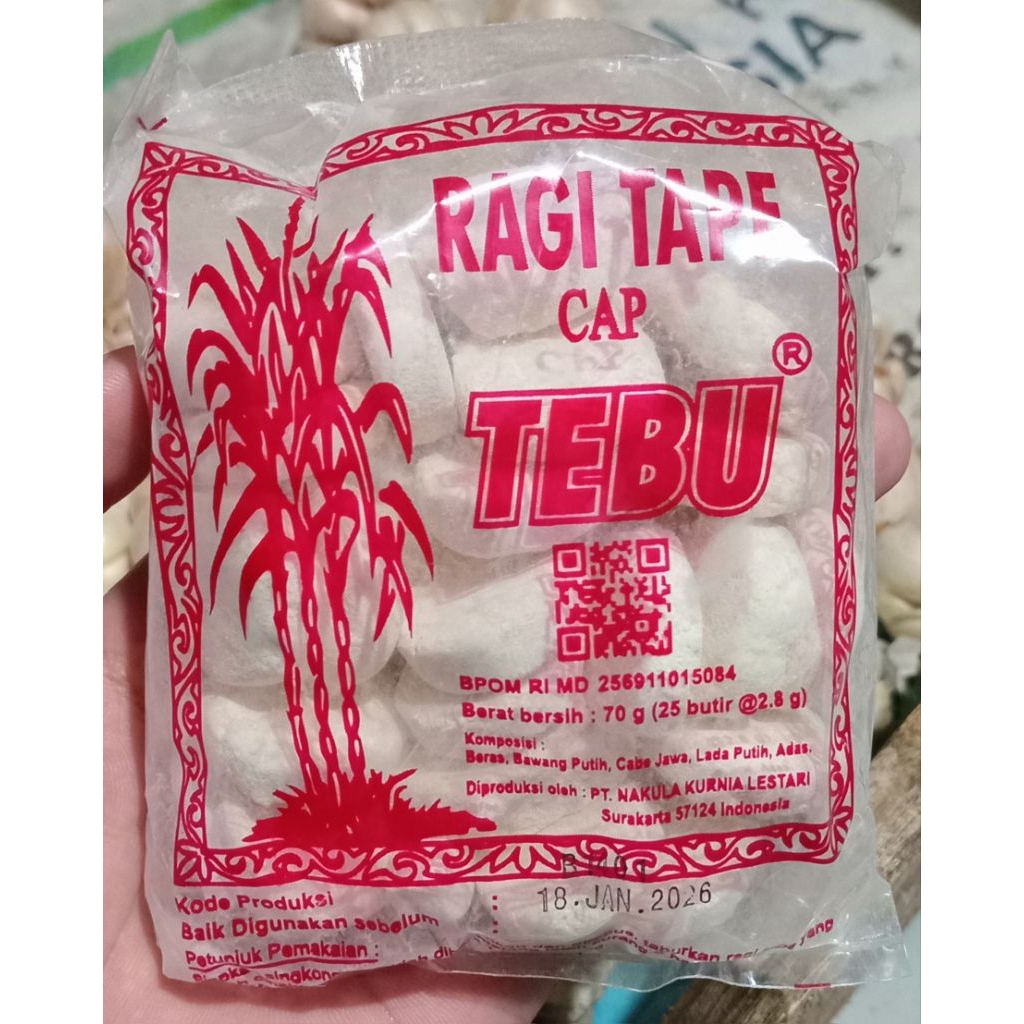 

Ragi Tape NKL 70g (25 Butir): Manisnya Alami, Harumnya Memikat​ 25 Butir Ragi Tape 70g: Hasil Tape Sempurna, Tanpa Ribet​. Ragi Tape Premium 70g (25 Butir): Kualitas Terjamin, Rasa Autentik. ragi tape cap Tebu NKL 70g 25 butir original ragi tape