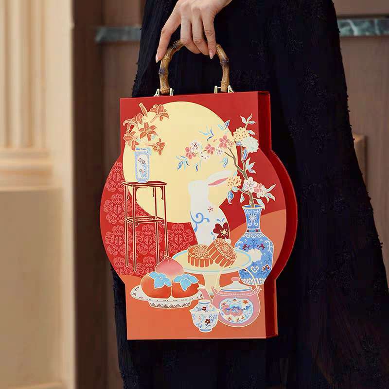 

(Terbaru) Mooncake Hardbox Kue Bulan 75gr - 100gr Mooncake Box Hard Box Kotak Kue Bulan isi 8