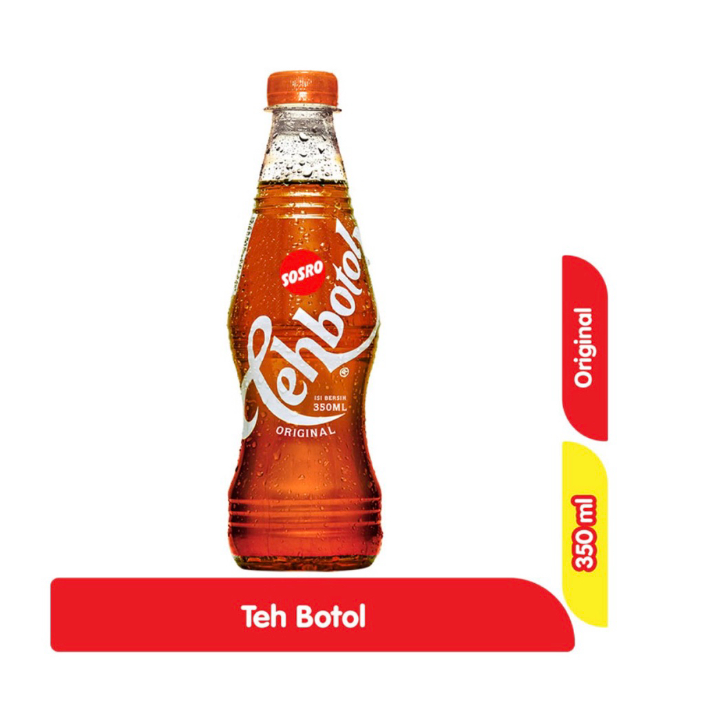 

teh btl Sosro ori pet 350ml, lessuger 350ml, tawar 350ml