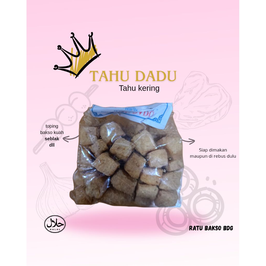 

tahu dadu kering