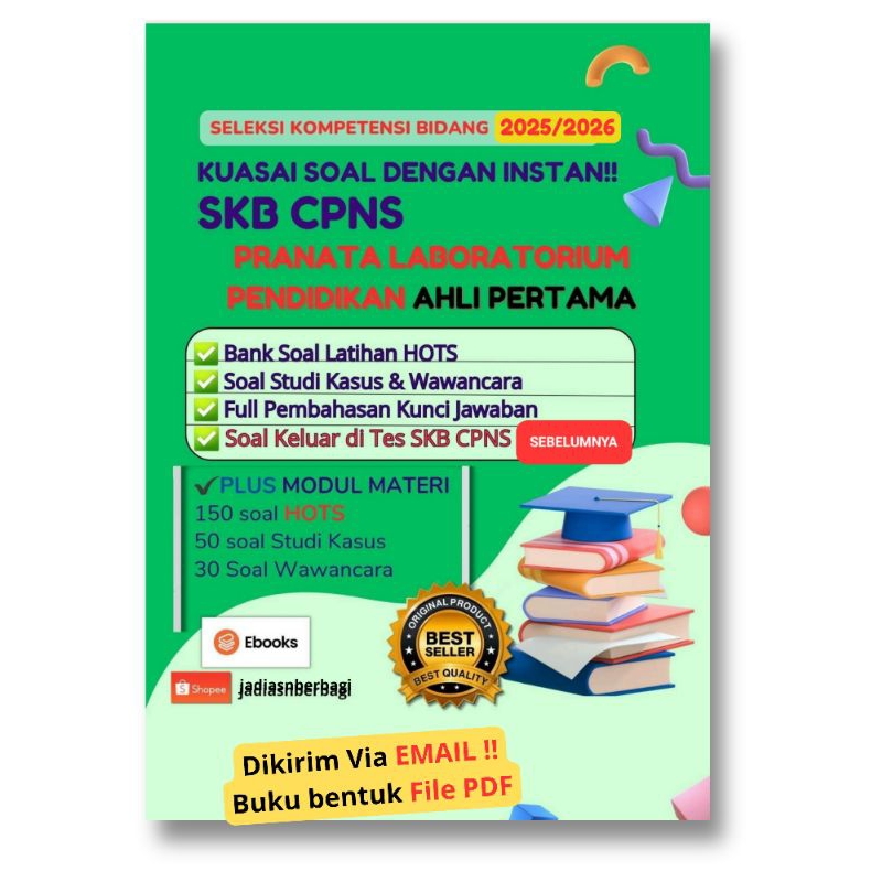 Buku soal skb cpns pranata laboratorium pendidikan ahli pertama terbaik