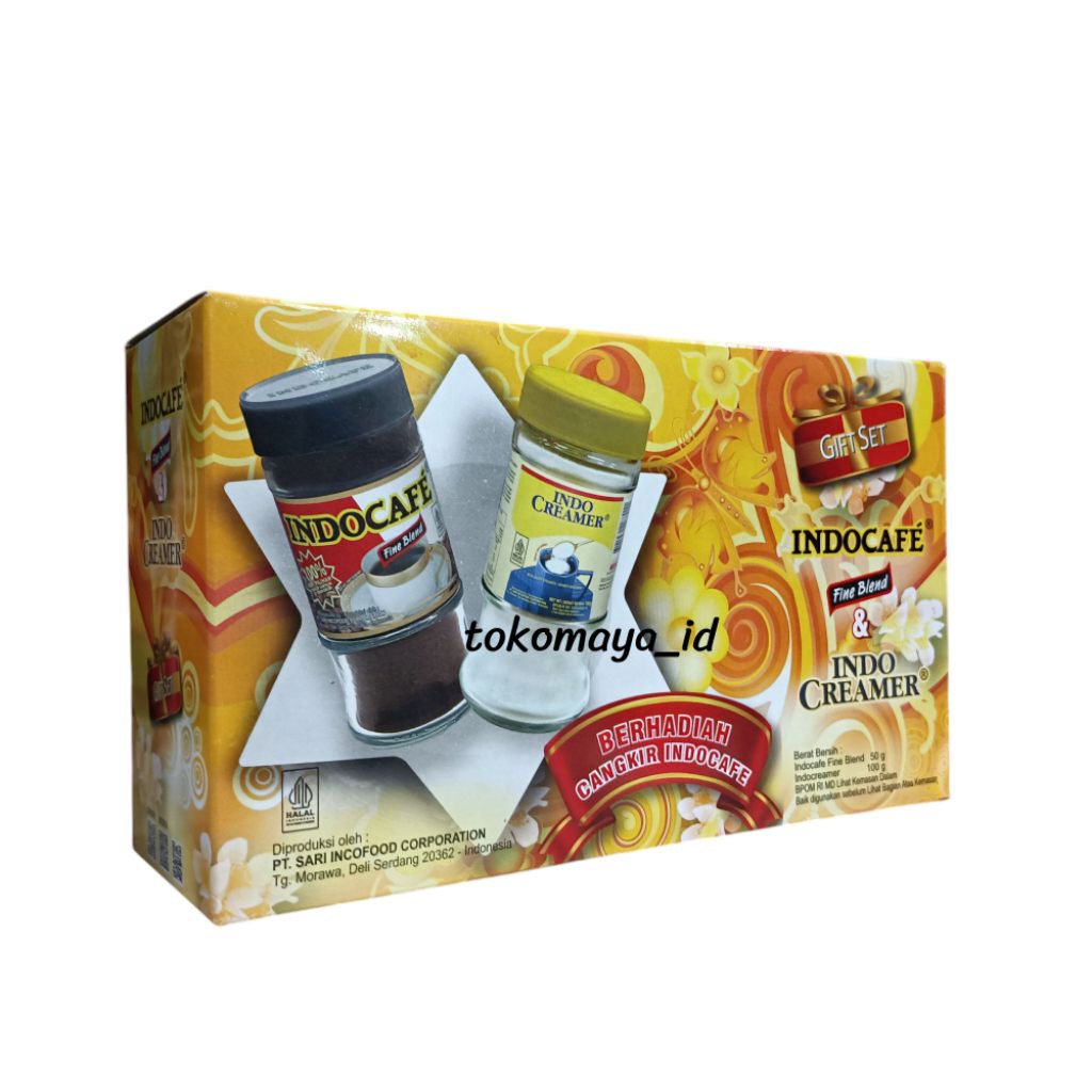 

Indocafe Fine Blend Gift Set 150 Gram ( indocafe fine blend 50 gr x indocreamer 100 gr)