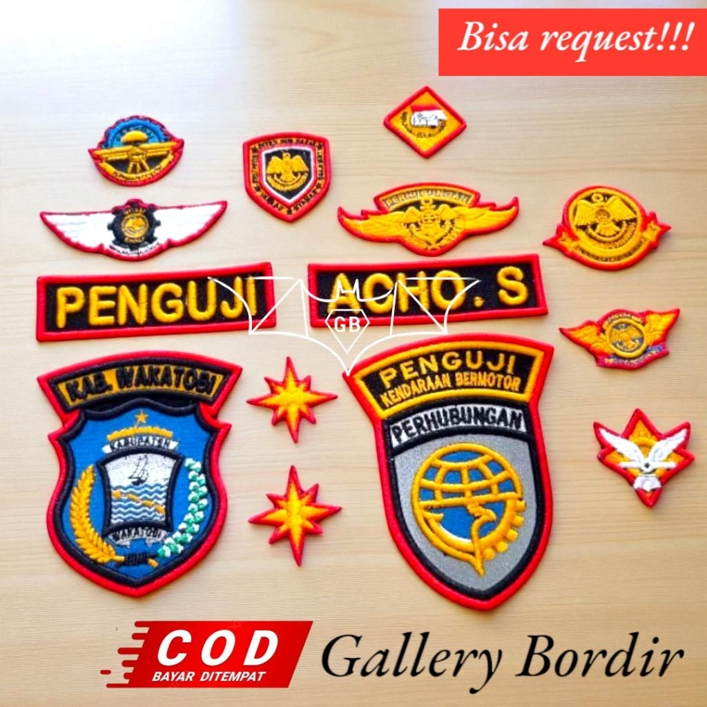 Bordir dishub penguji tingkat 2 timbul