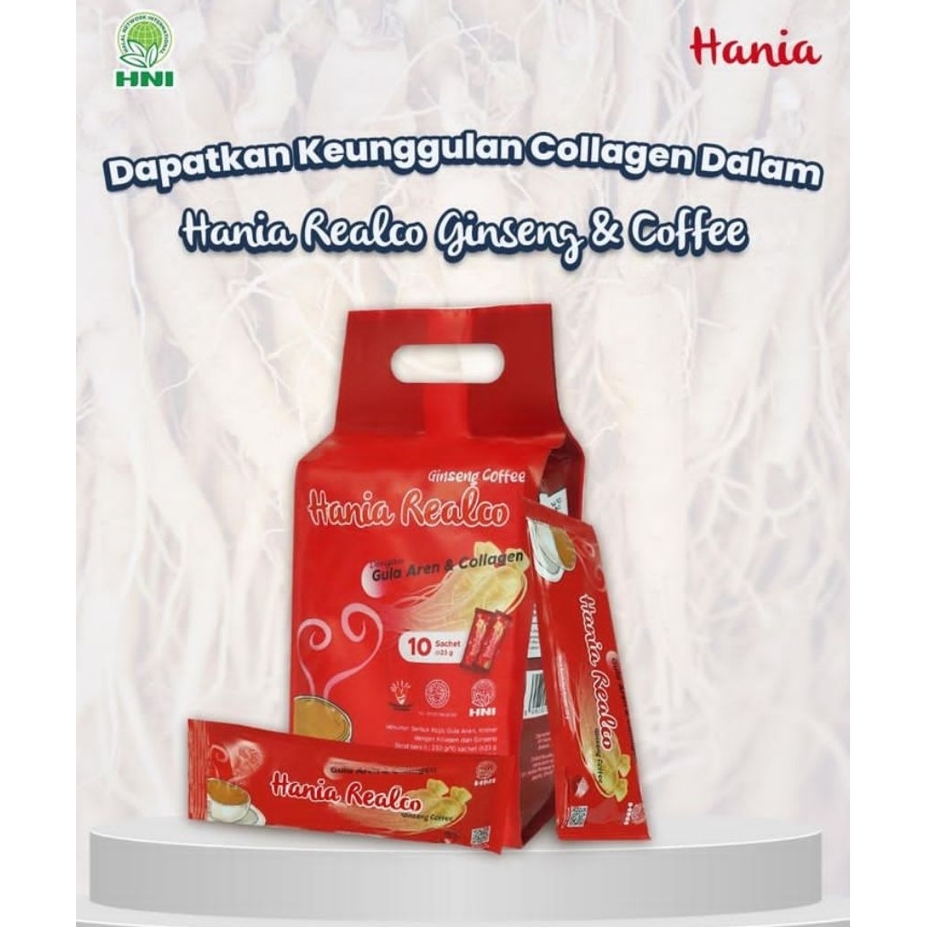 

Kopi Ginseng & Kolagen | Hania Realco Ginseng
