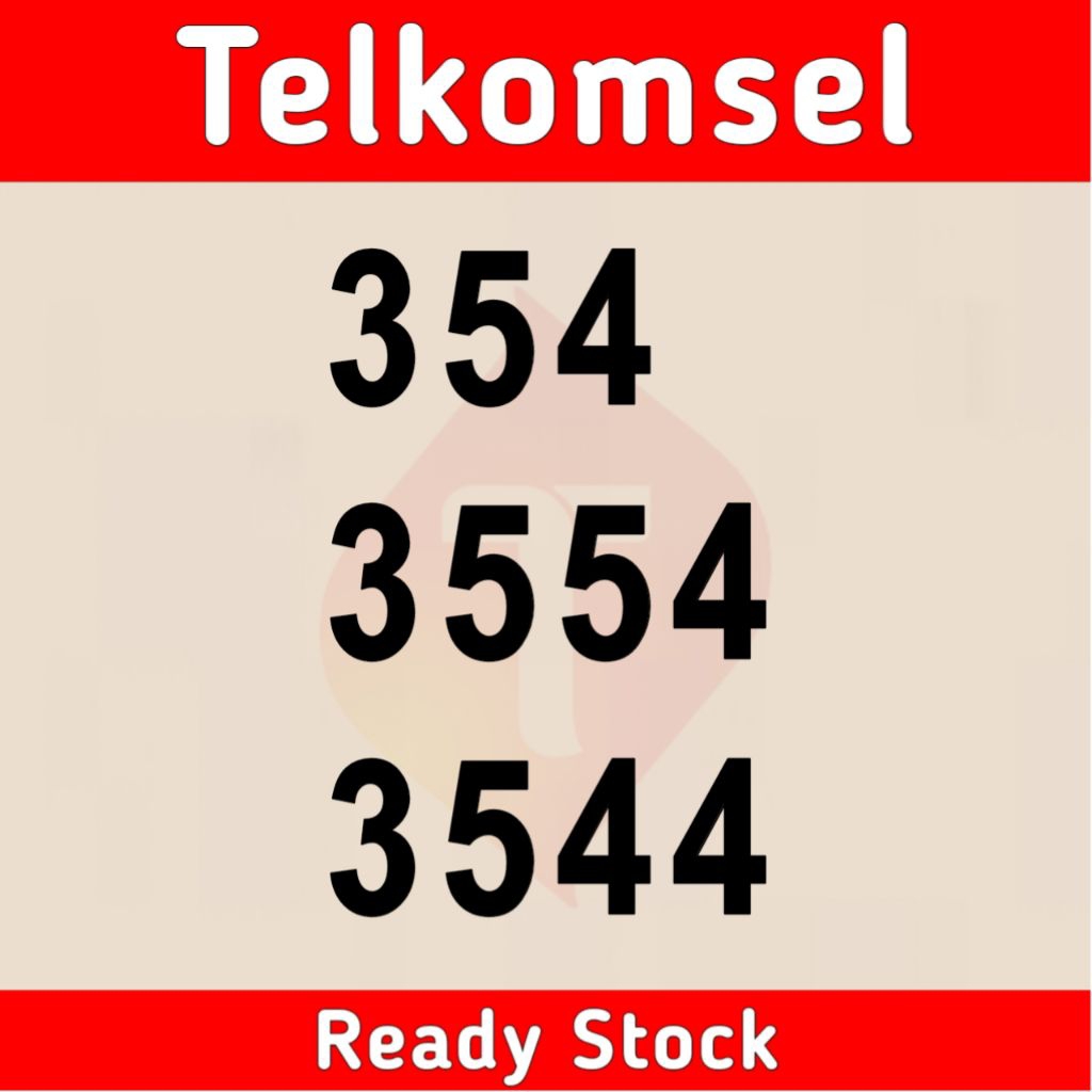 nomor cantik simpati telkomsel seri 354 3554 3544